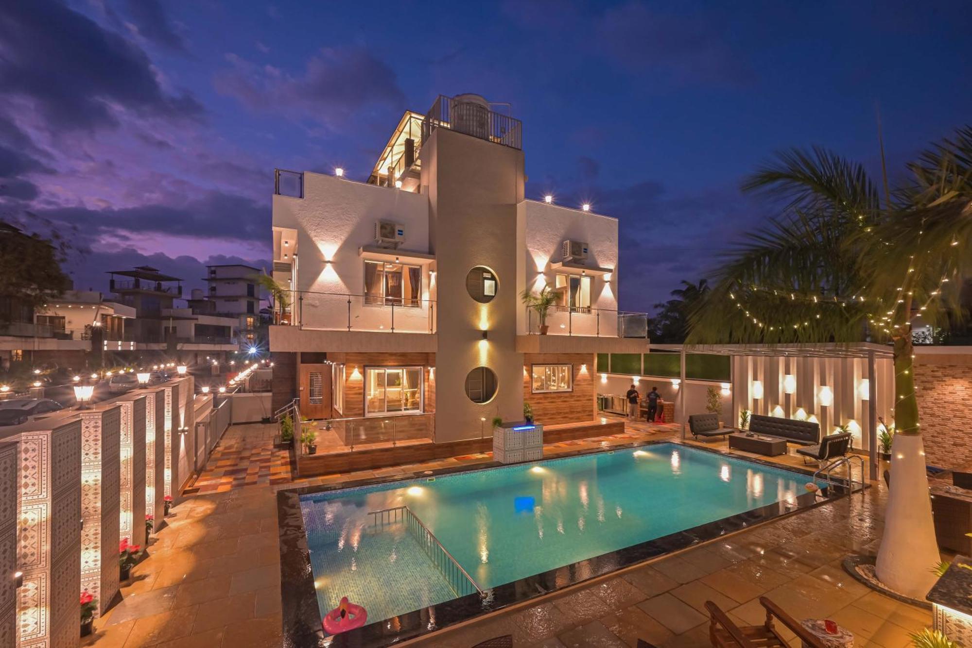 Azure Retreat Villa By Tropicana Stays Lonavala Extérieur photo